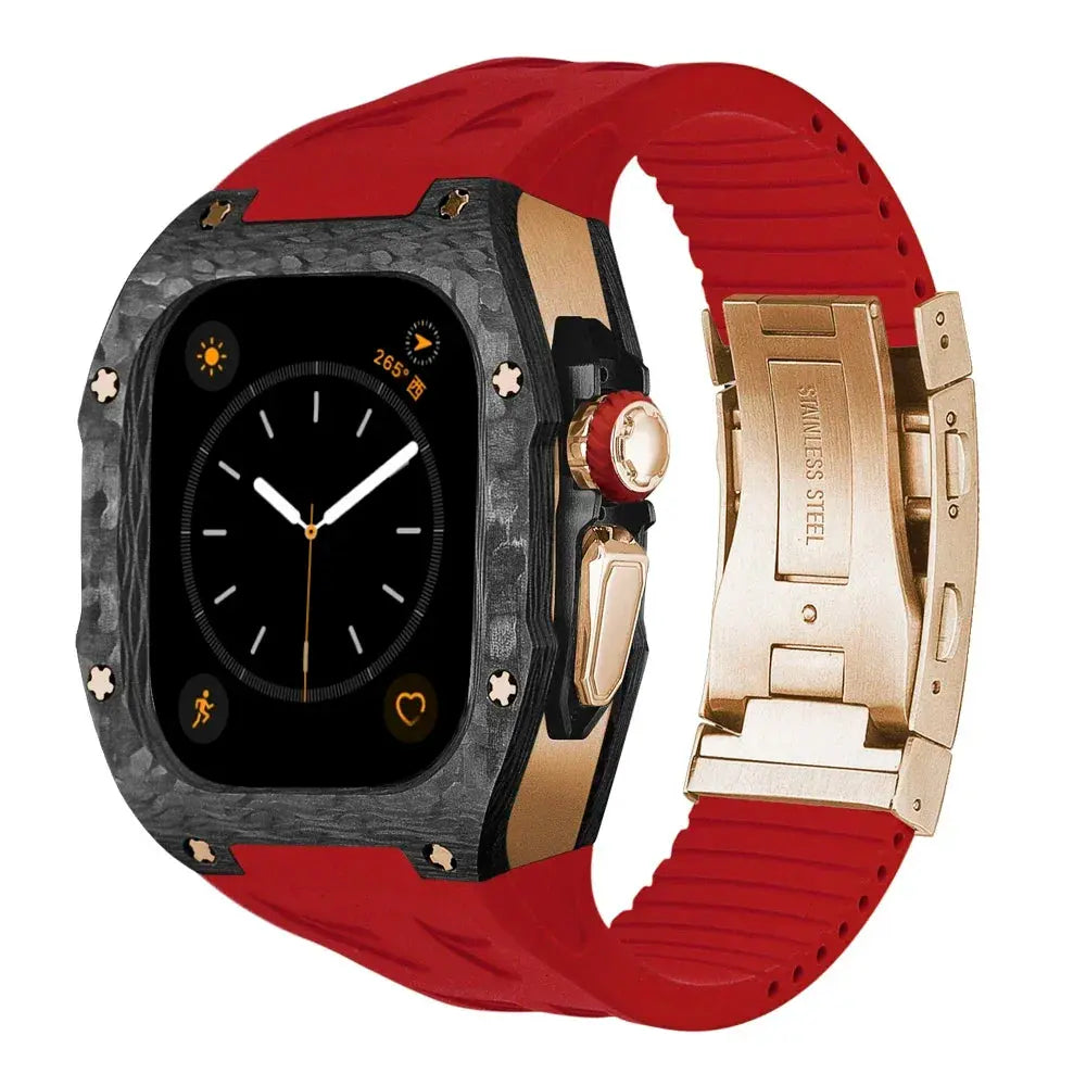 TitanCarbon Luxury Modification Kit for Apple Watch Ultra 2/1 - Avontic