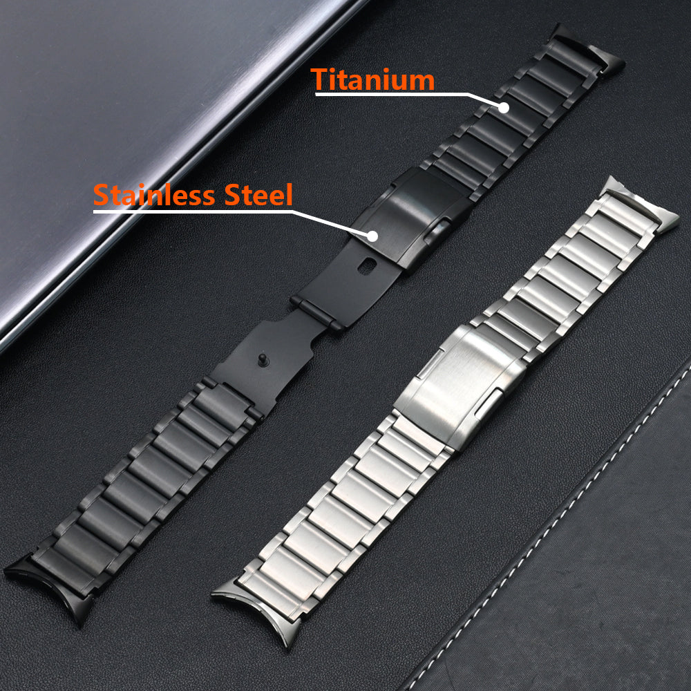 Titanium Precision Band for Google Pixel Watch 4 & Pixel Watch 3 – Premium Titanium Replacement Band (41 mm & 45 mm Compatible)