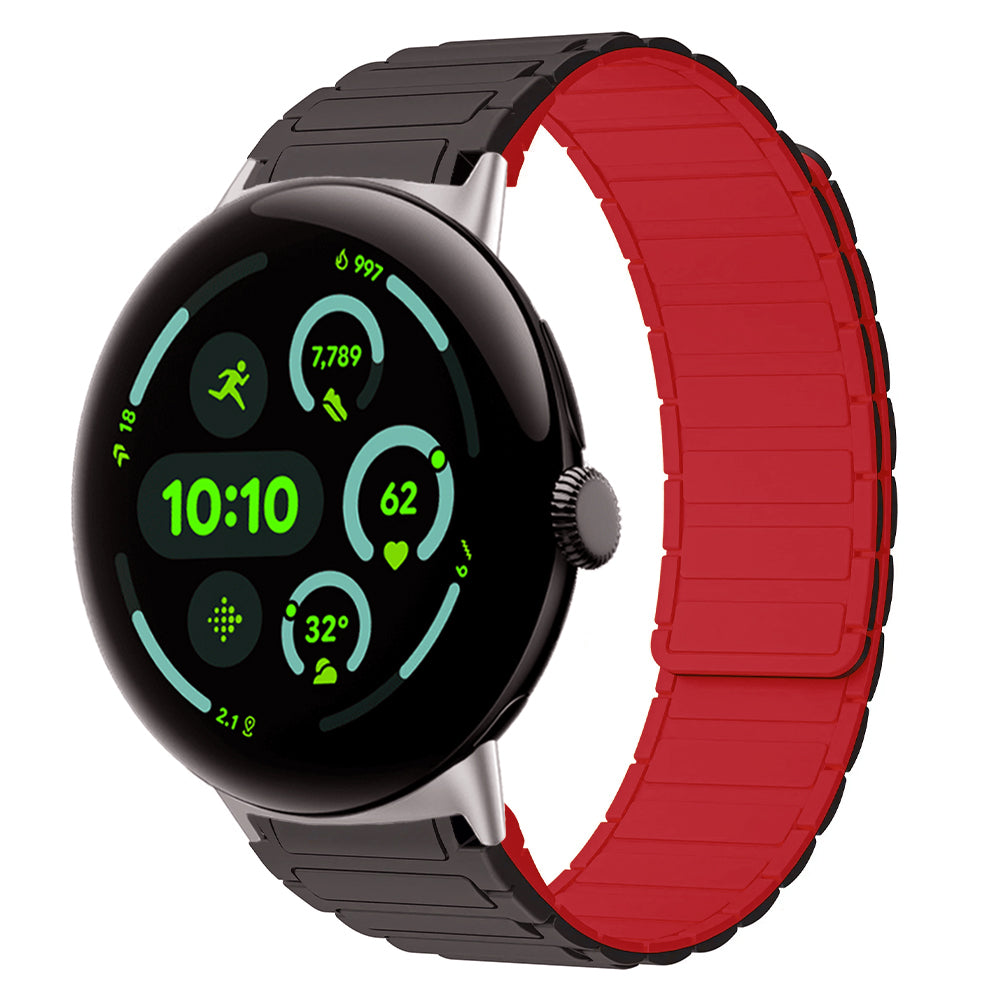 MagnoFlex™ Sport Band for Google Pixel Watch 3 & 4 (45mm) – Magnetic Silicone Performance Strap
