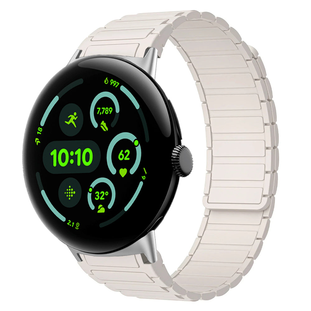 MagnoFlex™ Sport Band for Google Pixel Watch 3 & 4 (45mm) – Magnetic Silicone Performance Strap