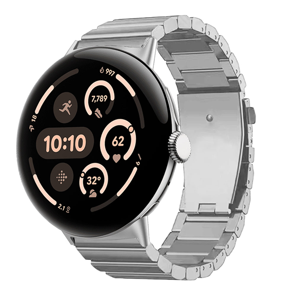 TitanGuard Pure Titanium Link Band for Google Pixel Watch 3 & 4 (45mm)