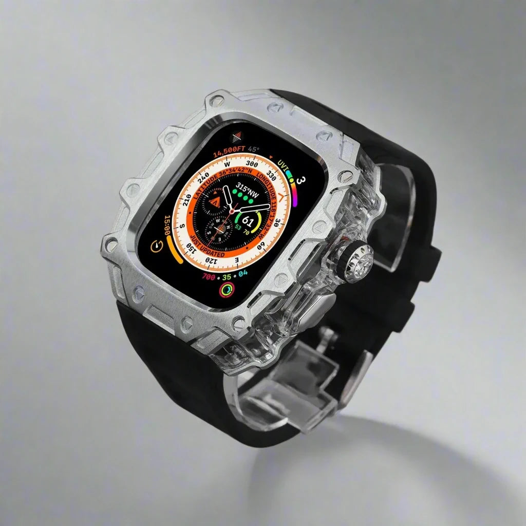 Titanium Alloy Case and Fluorubber Band Combo for Apple Watch Ultra and Ultra 2 - Avontic