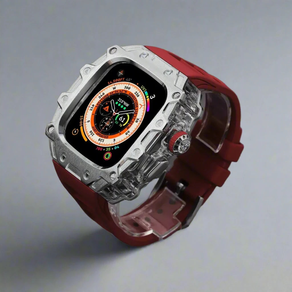 Titanium Alloy Case and Fluorubber Band Combo for Apple Watch Ultra and Ultra 2 - Avontic