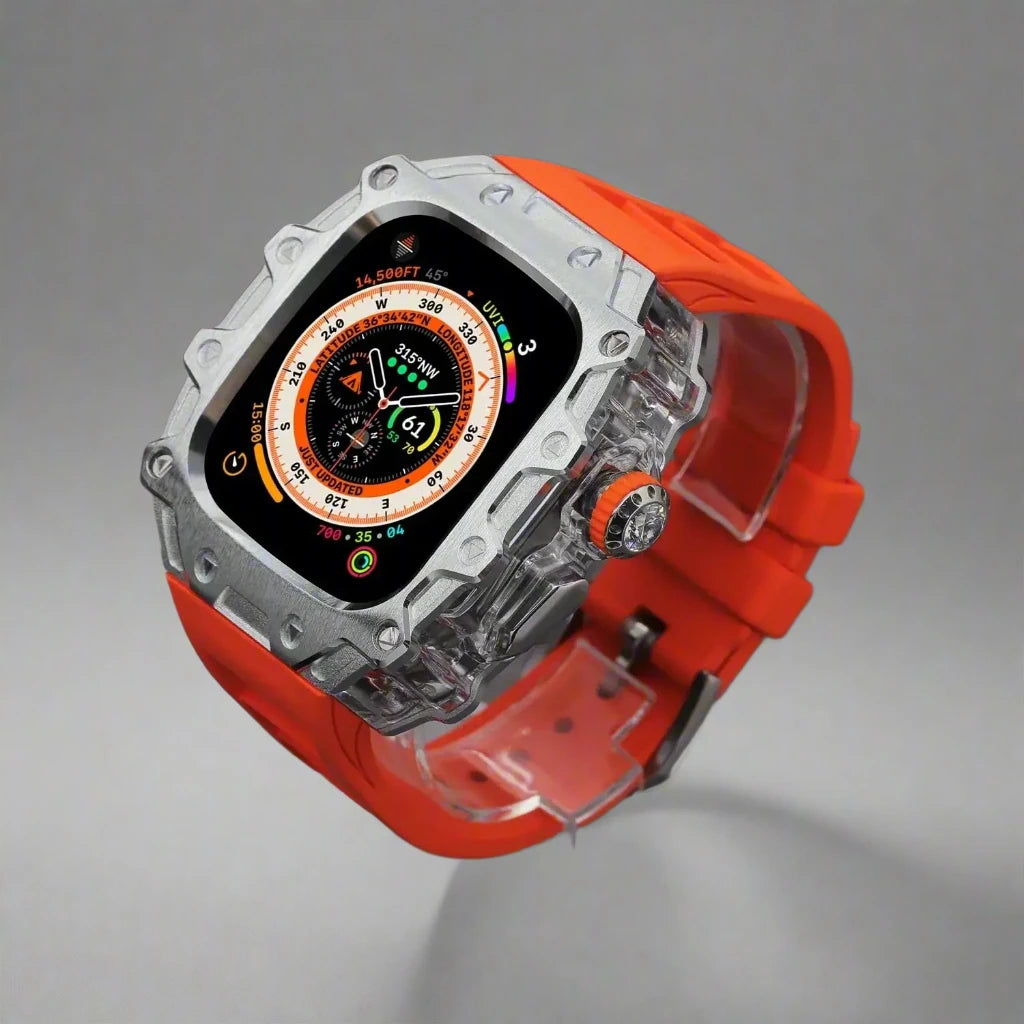 Titanium Alloy Case and Fluorubber Band Combo for Apple Watch Ultra and Ultra 2 - Avontic