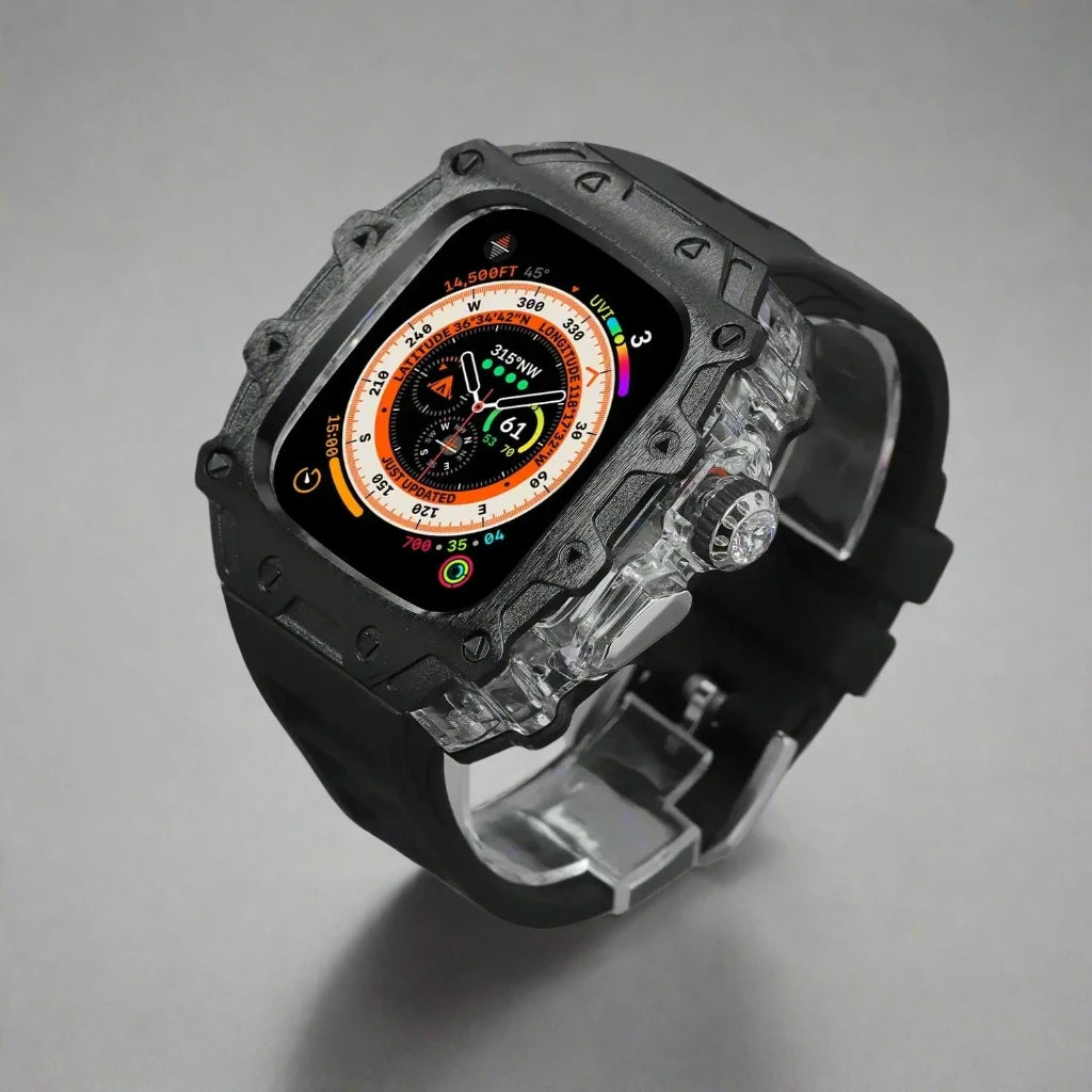 Titanium Alloy Case and Fluorubber Band Combo for Apple Watch Ultra and Ultra 2 - Avontic