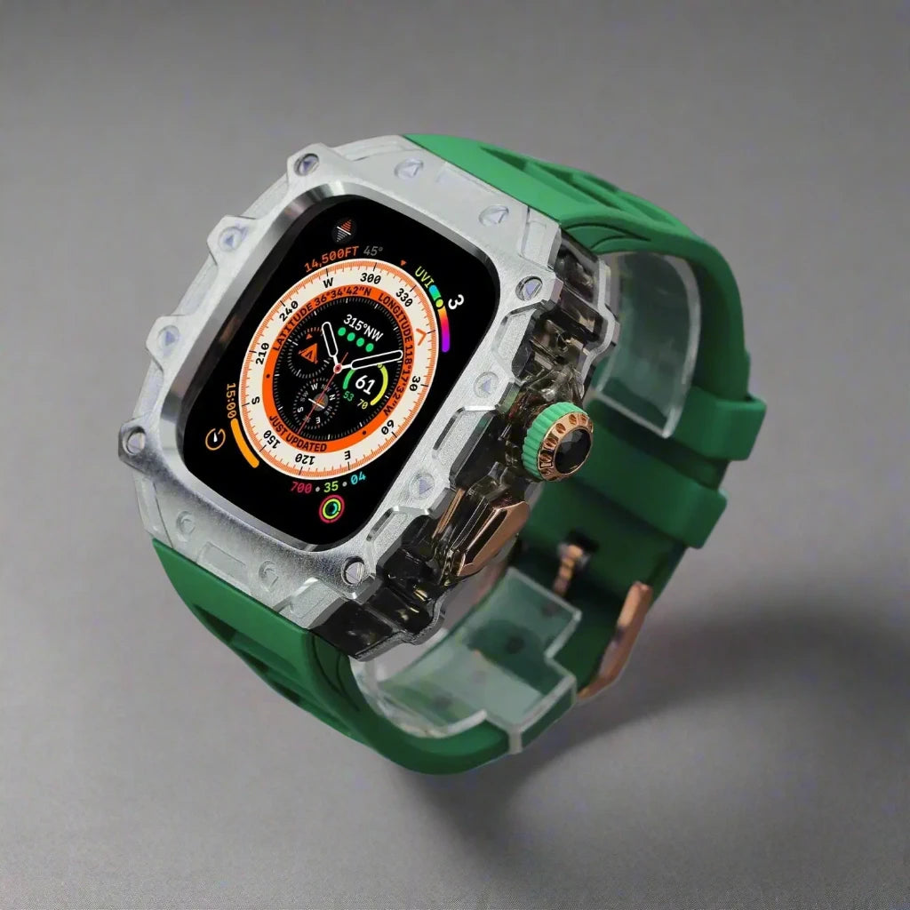 Titanium Alloy Case and Fluorubber Band Combo for Apple Watch Ultra and Ultra 2 - Avontic