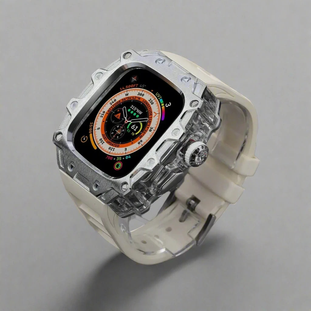 Titanium Alloy Case and Fluorubber Band Combo for Apple Watch Ultra and Ultra 2 - Avontic