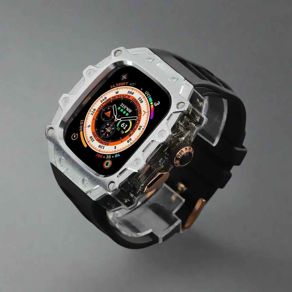 Titanium Alloy Case and Fluorubber Band Combo for Apple Watch Ultra and Ultra 2 - Avontic
