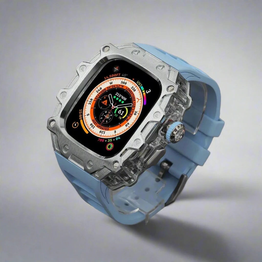 Titanium Alloy Case and Fluorubber Band Combo for Apple Watch Ultra and Ultra 2 - Avontic