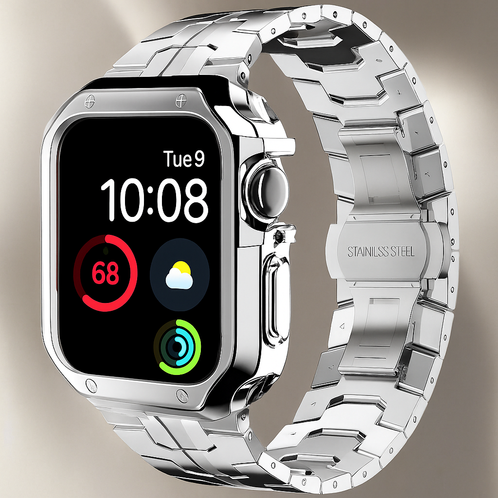Infinity Ascend™ Series — Titanium Band & Armor Case for Apple Watch