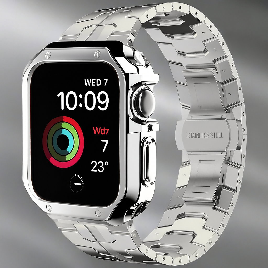 TitaniumGuard Ascend Series – Titanium Band & Protective Case for Apple Watch Ultra & Series 11/10/9/8/7