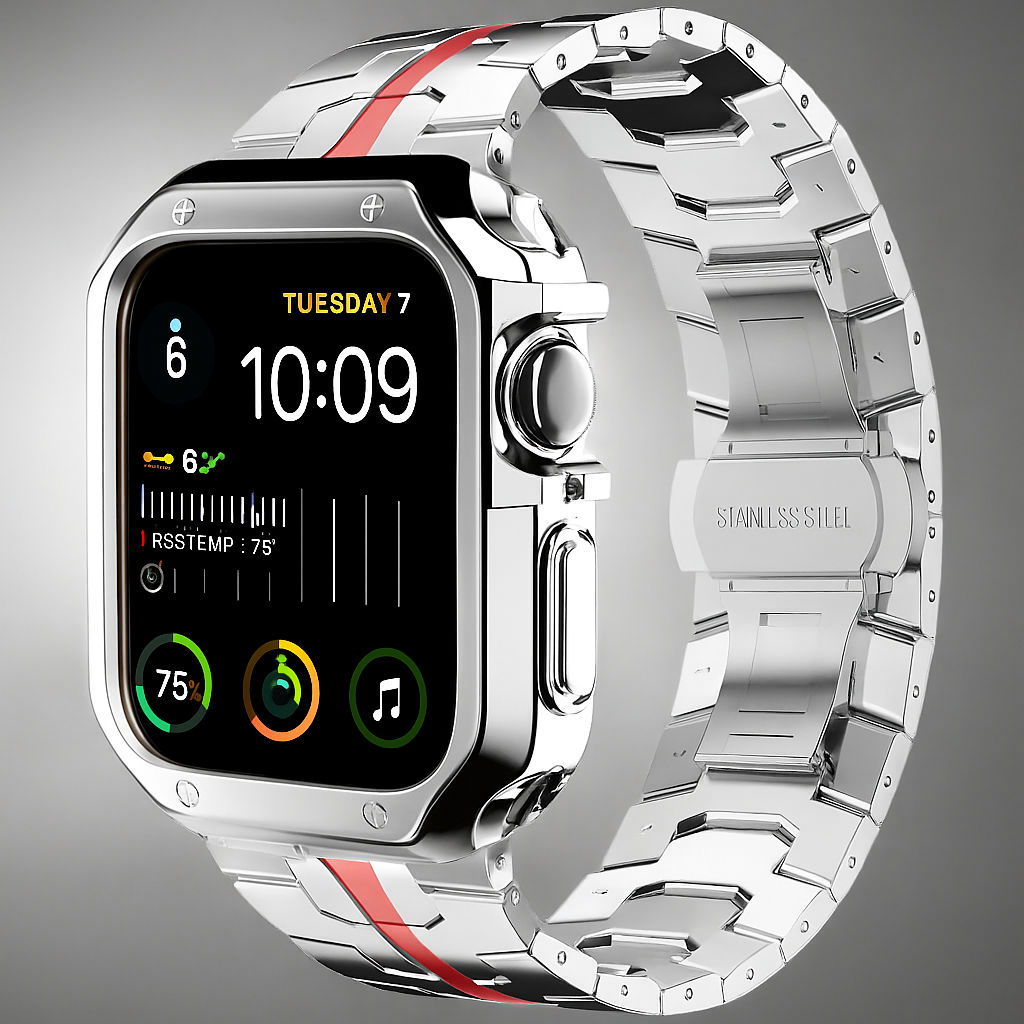 TitaniumGuard Ascend Series – Titanium Band & Protective Case for Apple Watch Ultra & Series 11/10/9/8/7