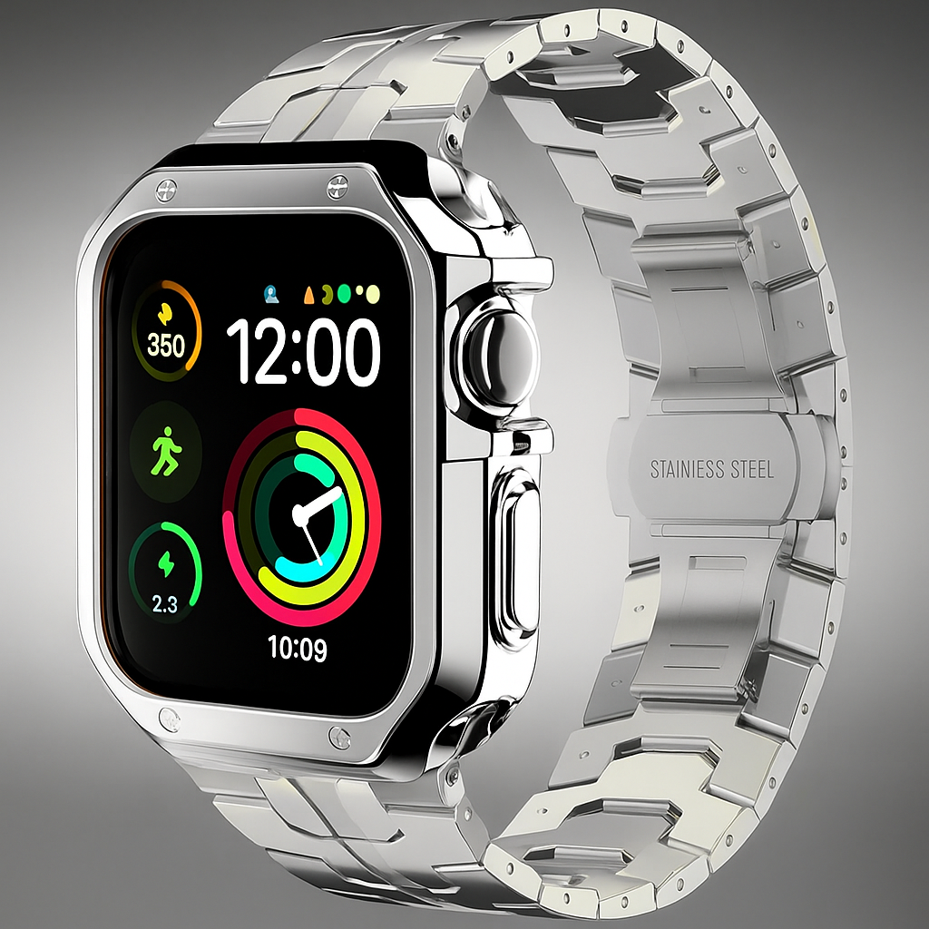 TitaniumGuard Ascend Series – Titanium Band & Protective Case for Apple Watch Ultra & Series 11/10/9/8/7