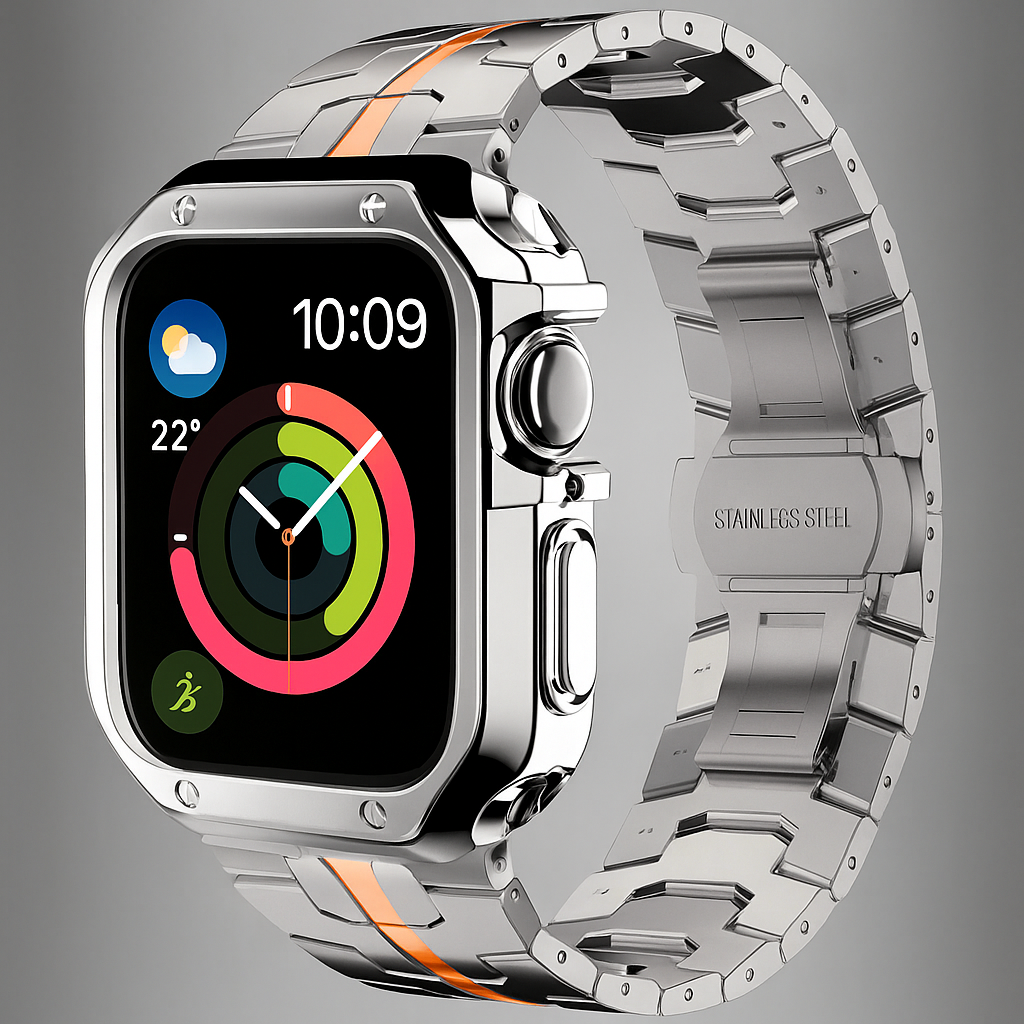 TitaniumGuard Ascend Series – Titanium Band & Protective Case for Apple Watch Ultra & Series 11/10/9/8/7