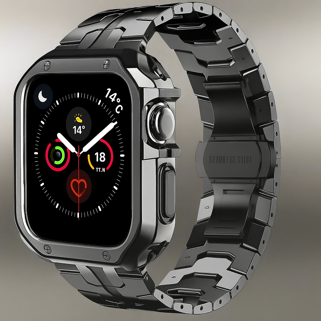 TitaniumGuard Ascend Series – Titanium Band & Protective Case for Apple Watch Ultra & Series 11/10/9/8/7