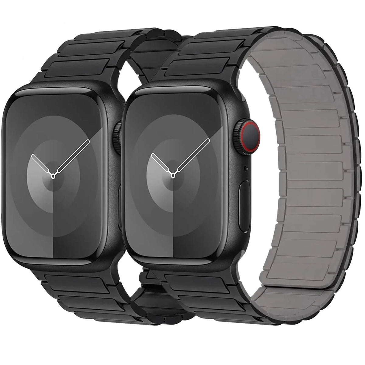 MagnaFlex Pro 2-Pack Magnetic Loop Bands for Apple Watch Series 12 (42/46mm) & Ultra 4 (49mm)