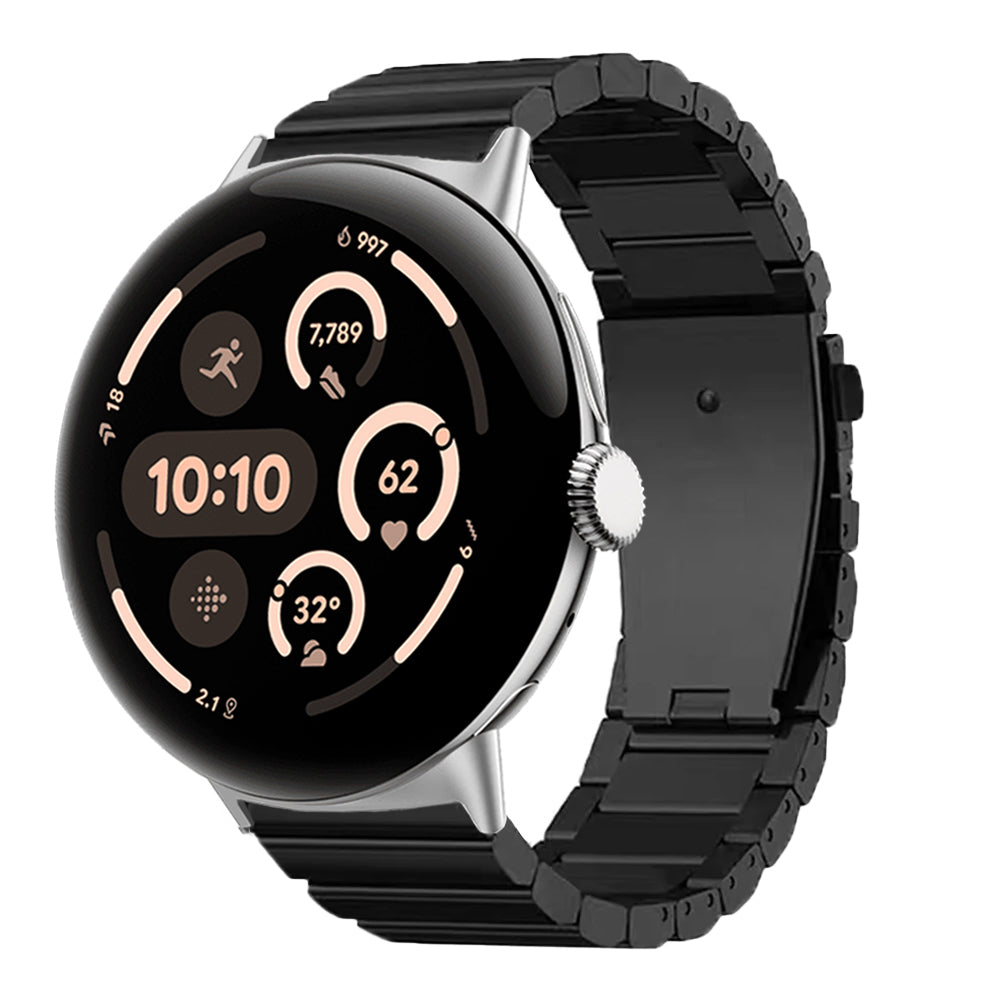 TitanGuard™ Pure Titanium Link Band for Google Pixel Watch 3 & 4 (45mm) – Grade 5 Titanium