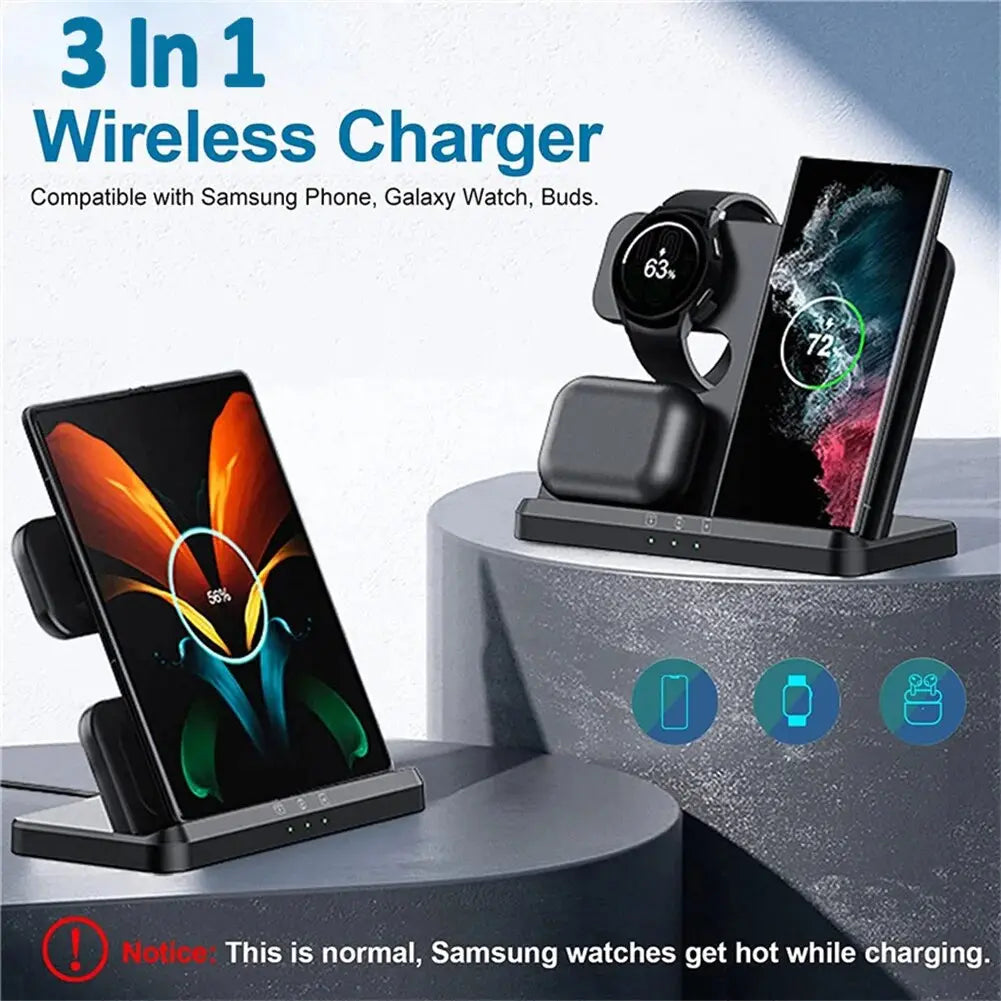 Avontic PowerHub - 3-in-1 Wireless Charging Station For Samsung — product view 3