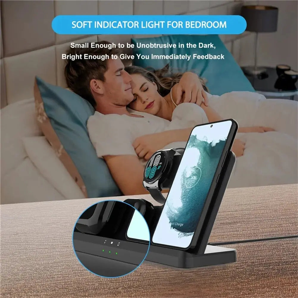 Avontic PowerHub - 3-in-1 Wireless Charging Station For Samsung — product view 5