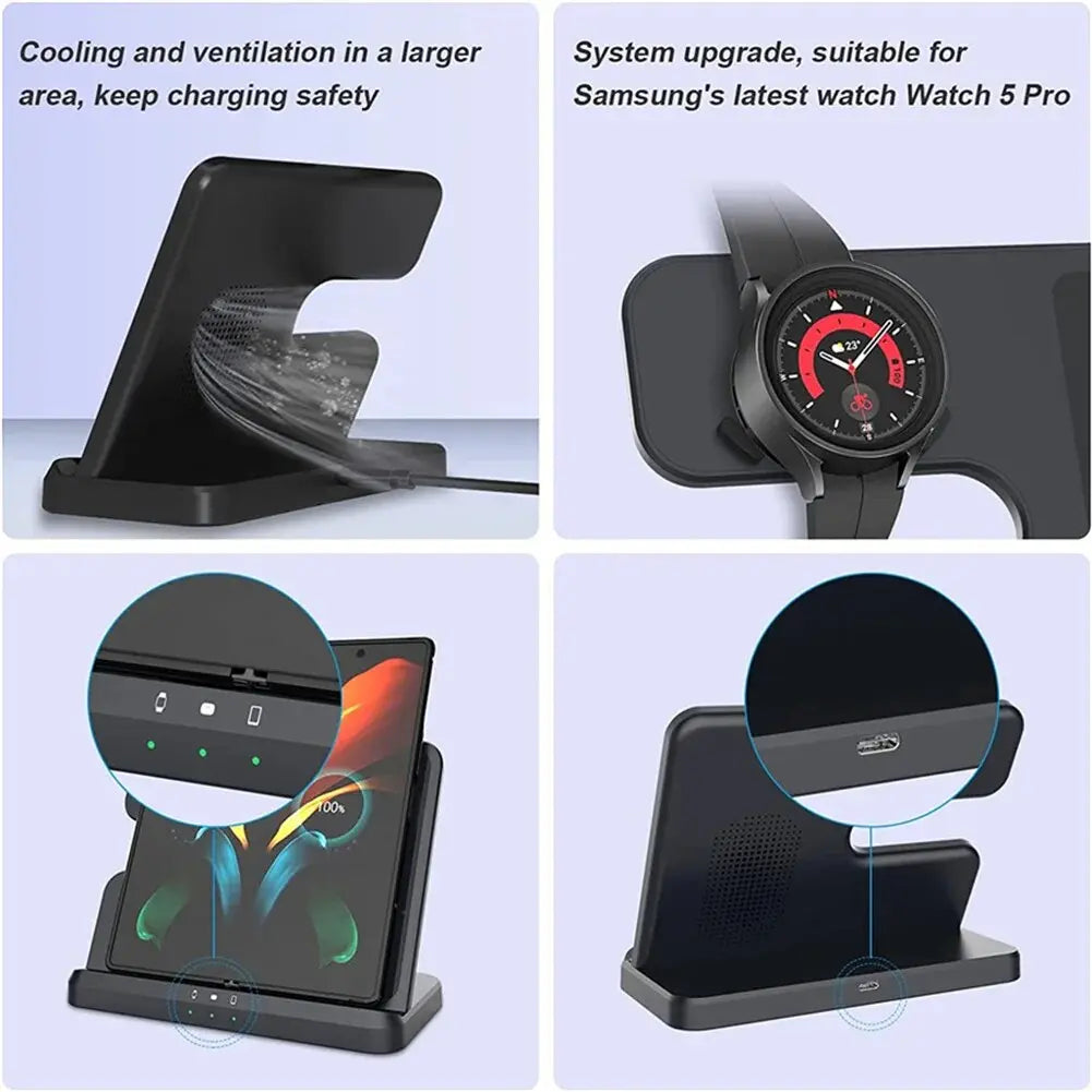 Avontic PowerHub - 3-in-1 Wireless Charging Station For Samsung — product view 6