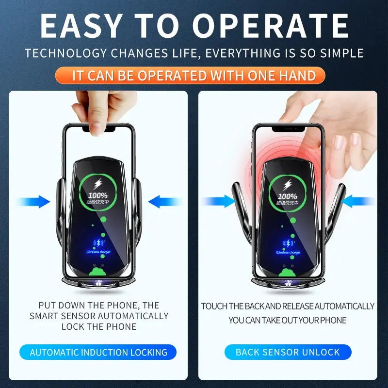 Avontic MagCharge Pro - Dual Mode Car Wireless Charger — product view 5