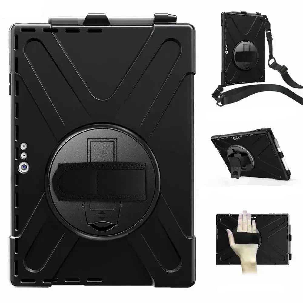 360 Rotating Hand Strap Kids Safe Shockproof Case for Microsoft Surface Pro 4 Pro 5 Pro 6 7 12.3" Surface Go 2 Pro X Cover Funda Avontic