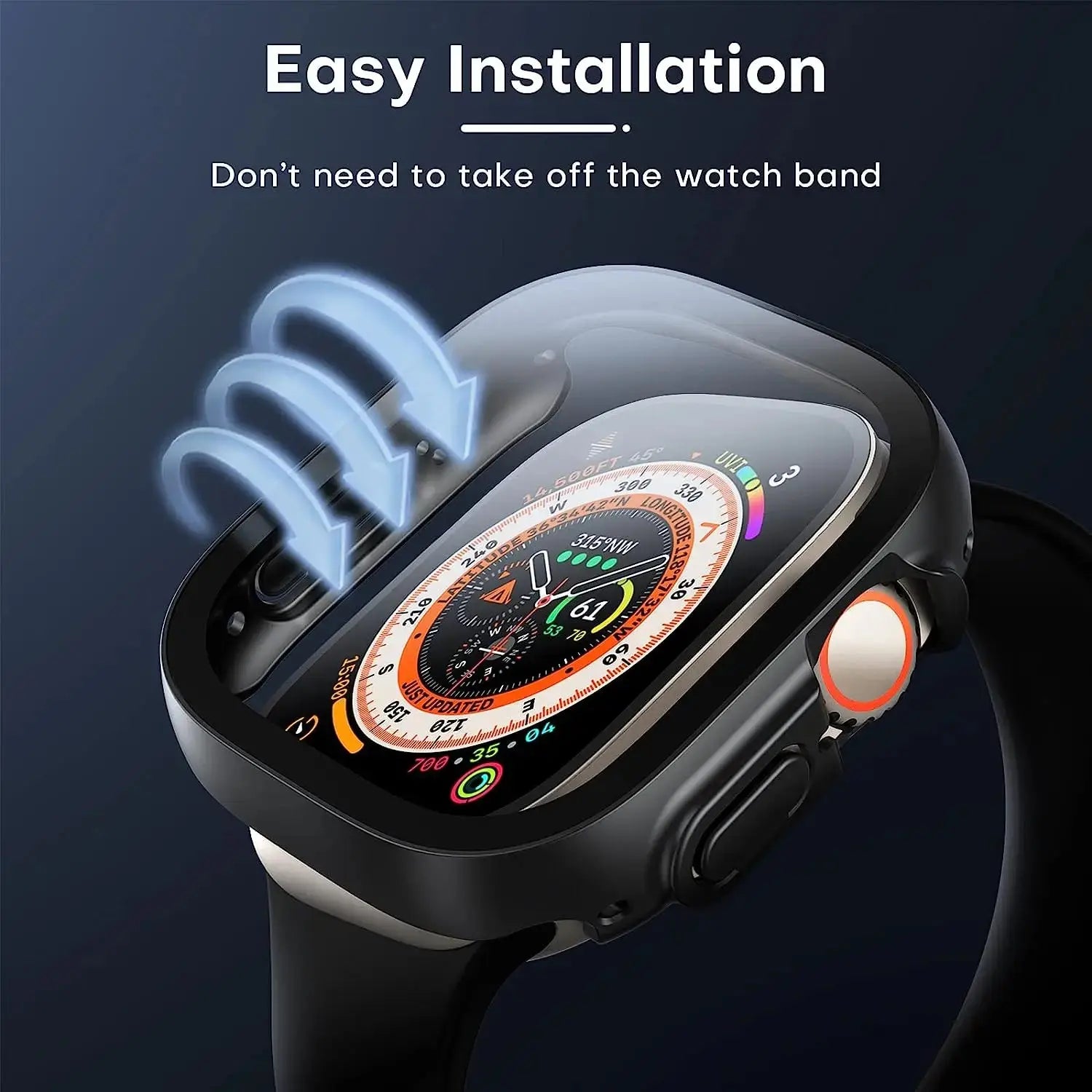 AvonticGuard 3-in-1 Precision Shield for Apple Watch Ultra & Ultra 2 49mm — product view 2