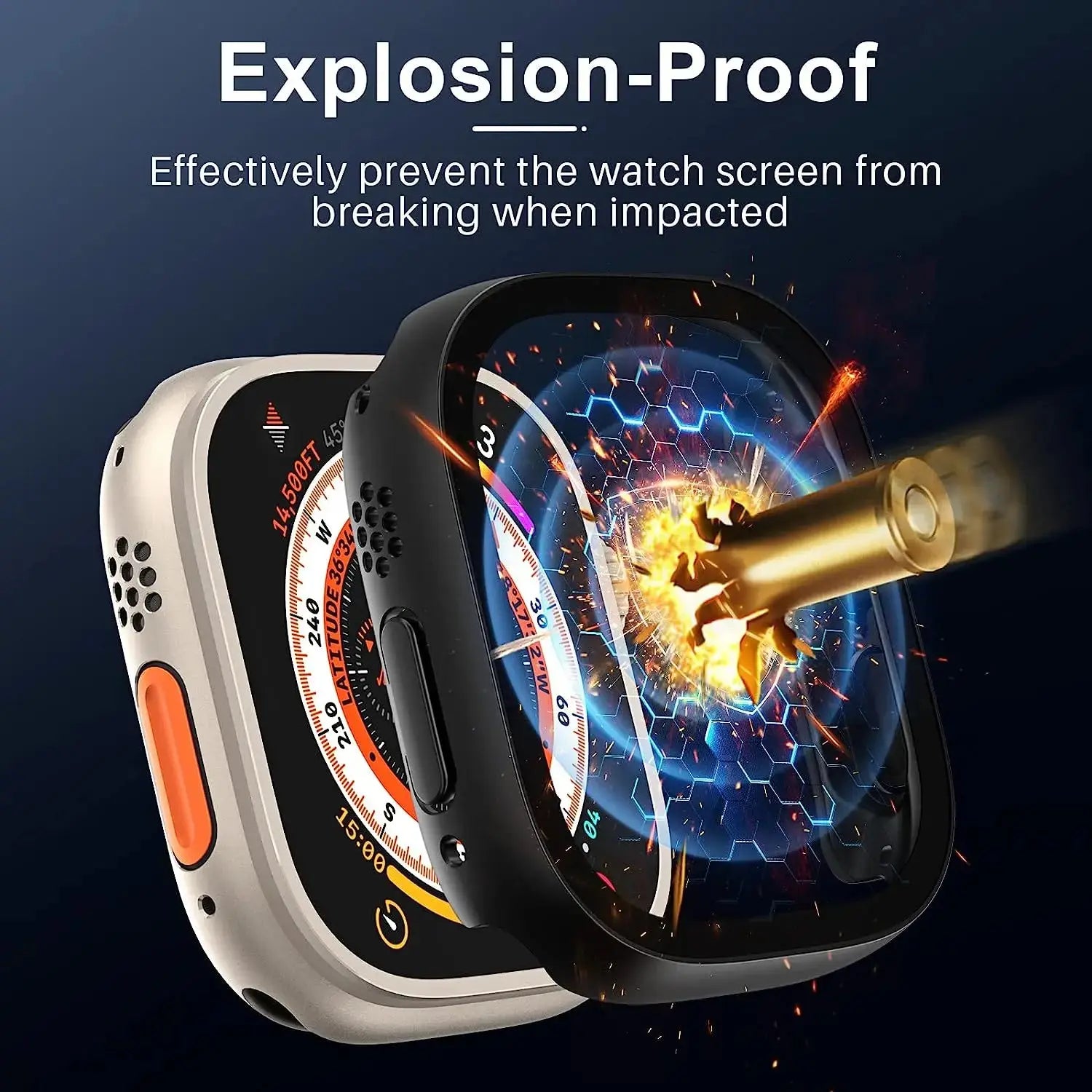 AvonticGuard 3-in-1 Precision Shield for Apple Watch Ultra & Ultra 2 49mm — product view 5