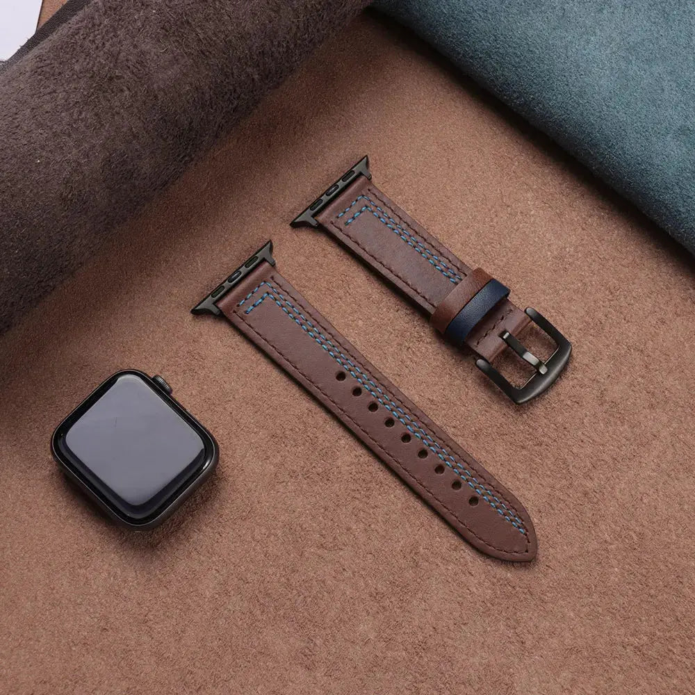 LuxeLeather FitBand for Apple Watch Series 12 (42/46mm) & Ultra 4 (49mm) — product view 6