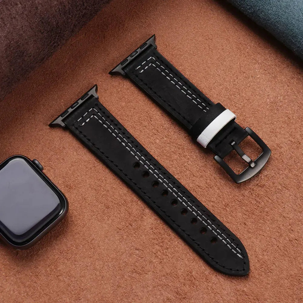 LuxeLeather FitBand for Apple Watch Series 12 (42/46mm) & Ultra 4 (49mm) — product view 4