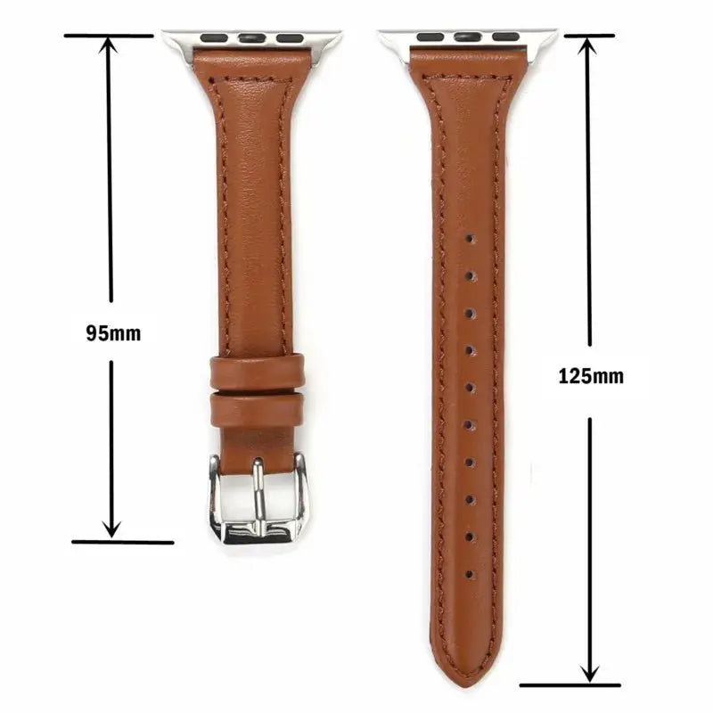 Slim leather strap for Apple Watch band ultra-2 49mm series 7 8 9 41mm/45mm 38mm/42mm Wrist bracelet iWatch SE 6 5 4 3 40mm/44mm Avontic