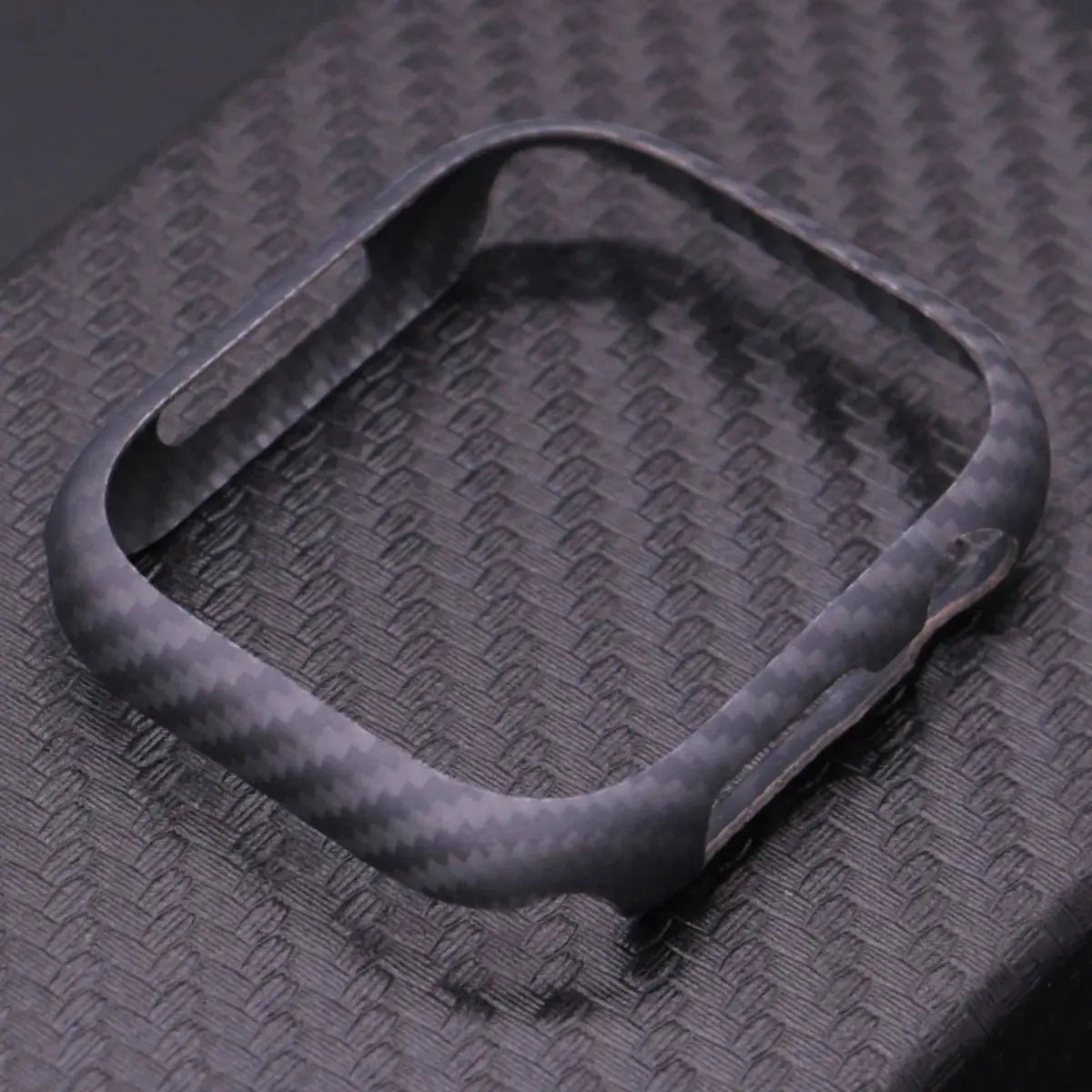 46MM 42MM Kevlar Carbon Fibre Thin Watch Case For Apple Watch 10 Aramid Fiber Protective Cover Avontic