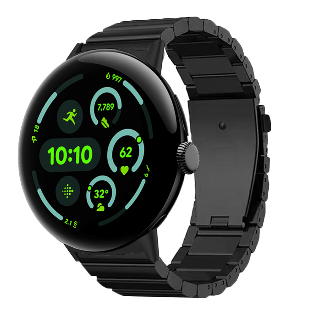 TitanGuard™ Pure Titanium Link Band for Google Pixel Watch 3 & 4 (45mm) – Grade 5 Titanium