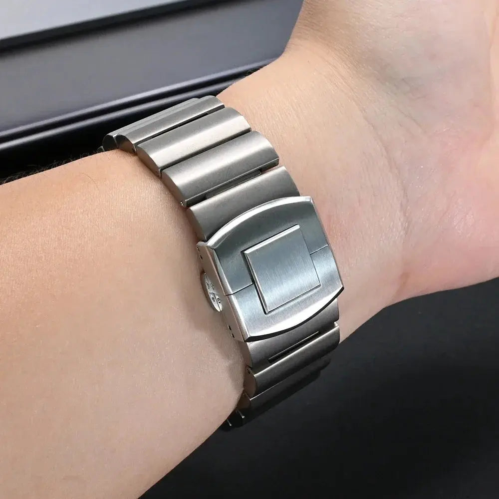 Titanium Strap for Samsung Galaxy Watch 4/5/6/7 44mm 40mm 316L Stainless Steel Buckle Band for Galaxy 6 Classic 47mm 43mm 5 Pro Avontic