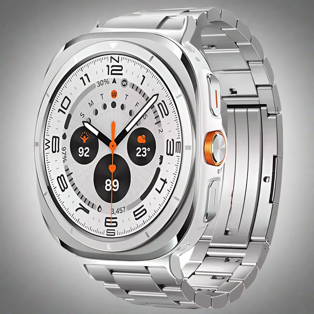 TitaniumLuxe Pro Band for Samsung Galaxy Watch Ultra 2024 & 2025 (47mm) - Premium Titanium, Adjustable, 4 Finishes