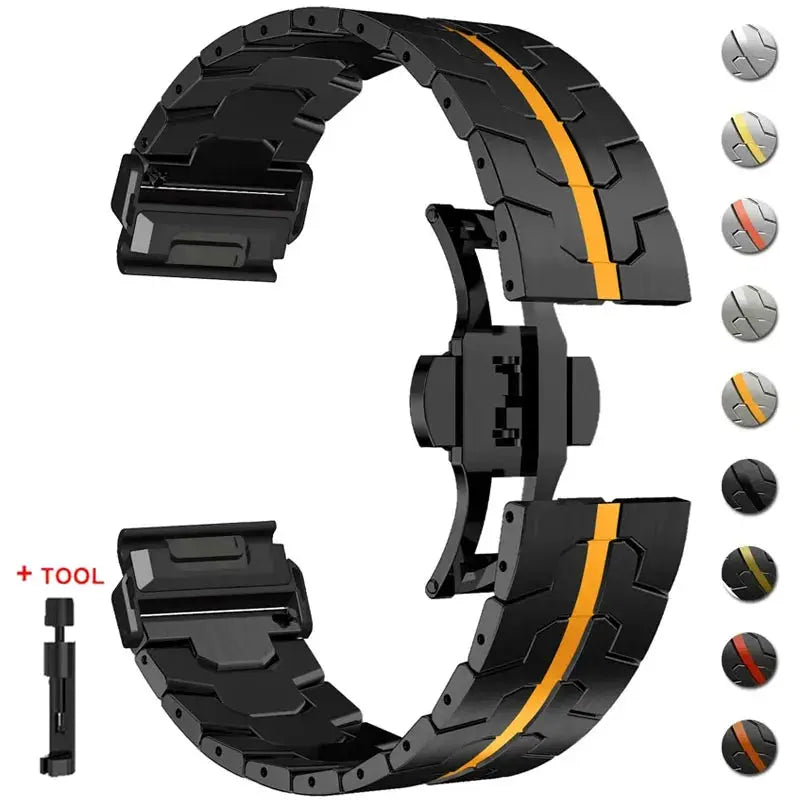ProTitan Stainless Steel Band for Garmin Fenix 8X 7X, 6X, and Forerunner 945 — product view 12