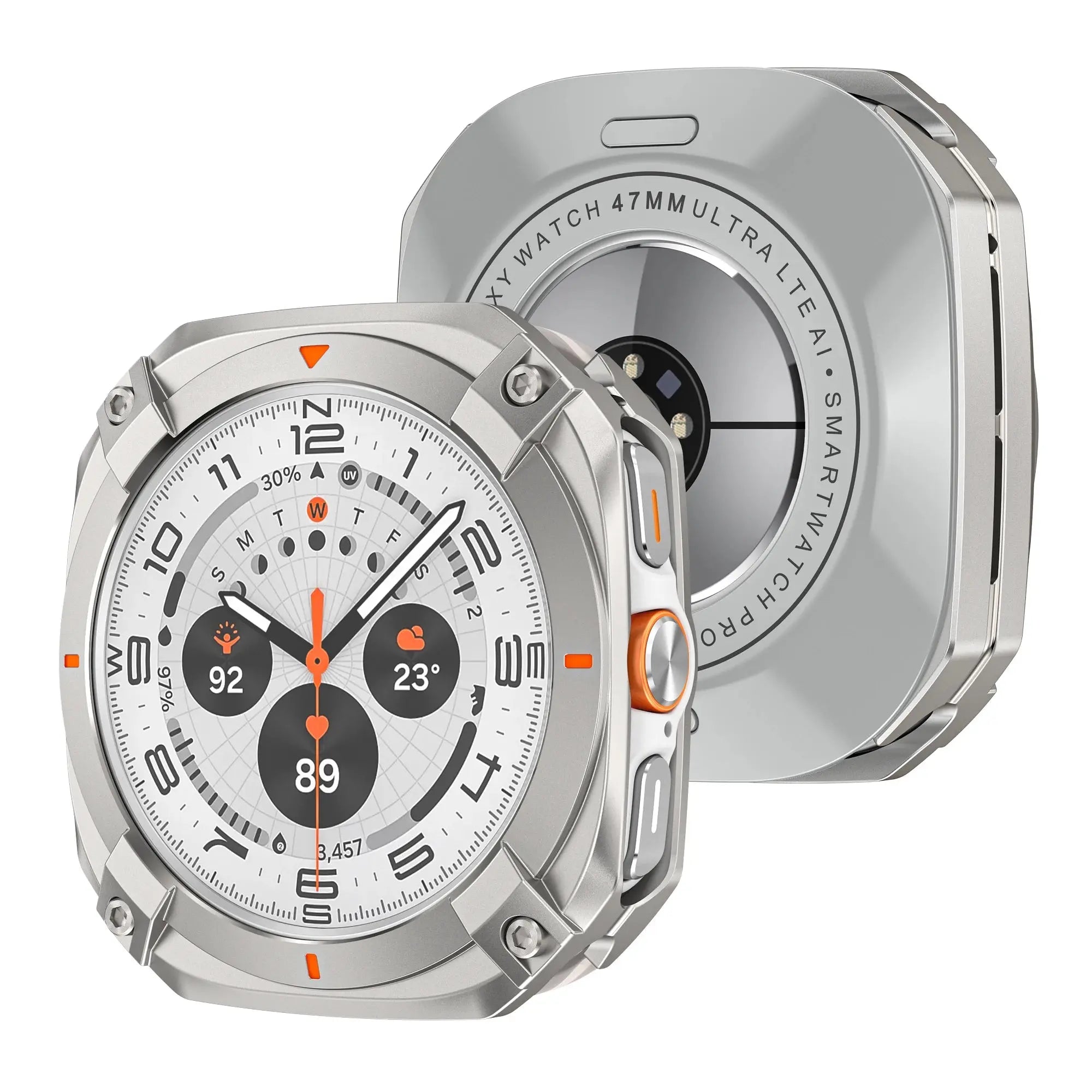 Aluminium Alloy Metal Bumper for Samsung Galaxy Ultra Watch 7 Ultra 47mm Protective Case Cover for Samsung Galaxy Watch Ultra Avontic