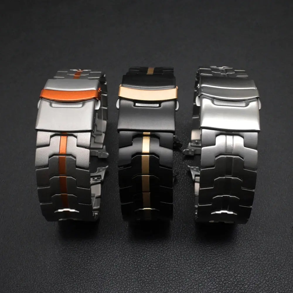 Black Gold Titanium Band for Samsung Galaxy Watch 8 Ultra2 Correa Bracelet Accessories for Samsung Watch8 Ultra 2 Loop Wristband Avontic