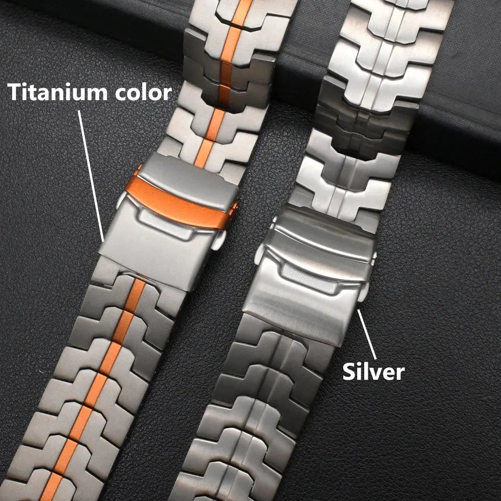 Black Gold Titanium Band for Samsung Galaxy Watch 8 Ultra2 Correa Bracelet Accessories for Samsung Watch8 Ultra 2 Loop Wristband Avontic