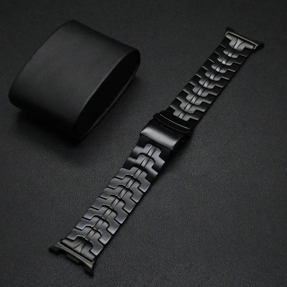 Black Gold Titanium Band for Samsung Galaxy Watch 8 Ultra2 Correa Bracelet Accessories for Samsung Watch8 Ultra 2 Loop Wristband Avontic