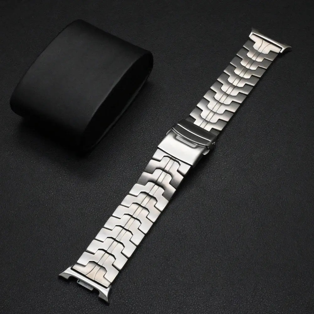 Black Gold Titanium Band for Samsung Galaxy Watch 8 Ultra2 Correa Bracelet Accessories for Samsung Watch8 Ultra 2 Loop Wristband Avontic