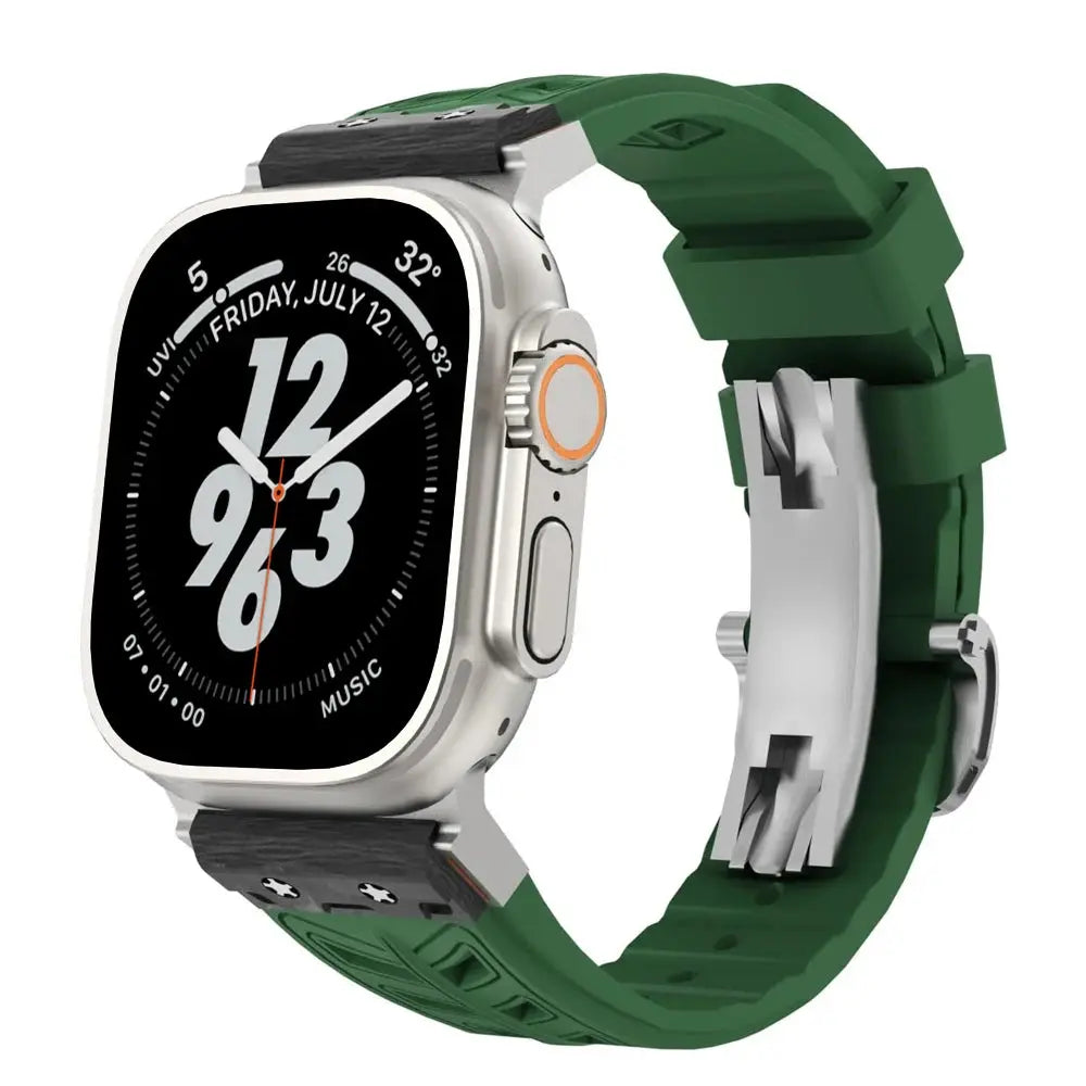 CarbonForce Pro FKM Fluororubber Band – Premium Carbon Fiber Design for Apple Watch Ultra & Series 10, 9, 8, 7 — product view 10