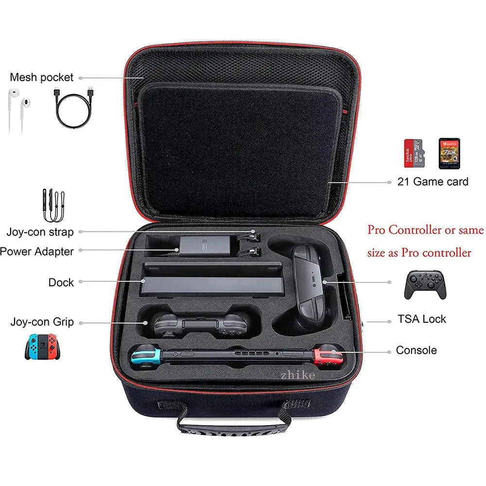 Carrying Storage Case Card Slot Large Capacity Pouch Protective Bag for Nintend Nitendo Nintendo Switch oled Game Accessories Avontic