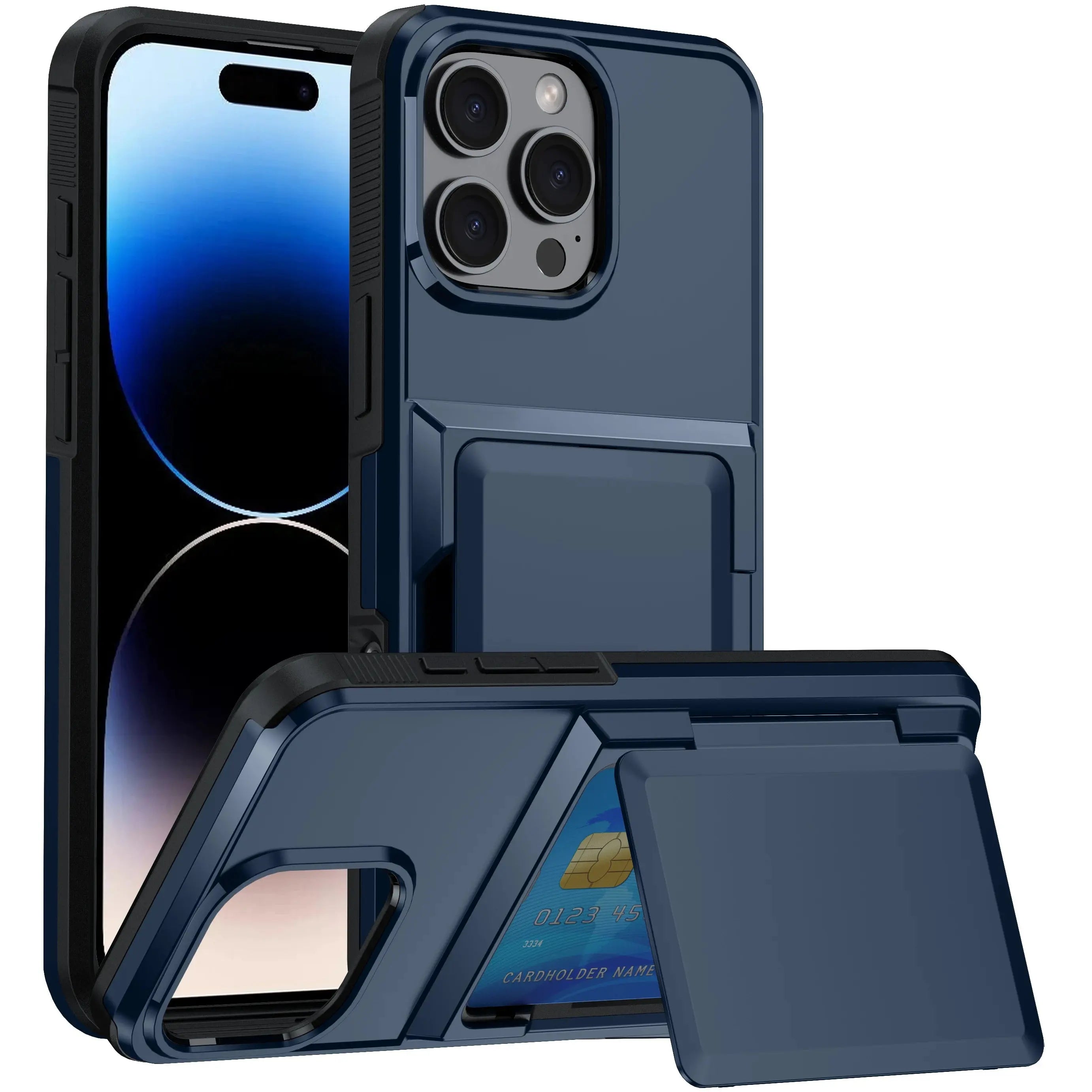 ArmorGuard Wallet Case with Card Holder for iPhone 16 and 16 Pro Max - Shockproof Heavy-Duty Protection — product view 1