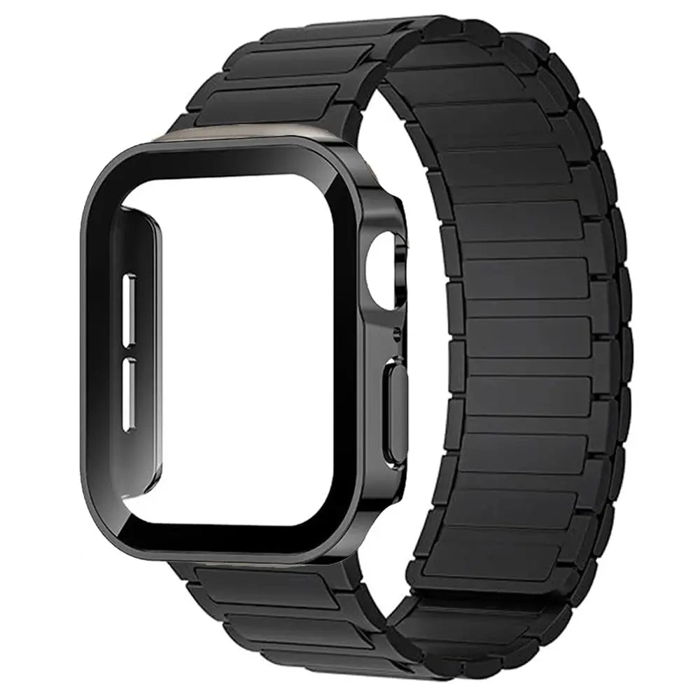 MagnaFlex Pro Magnetic Loop Band & Tempered Glass Case — product view 3