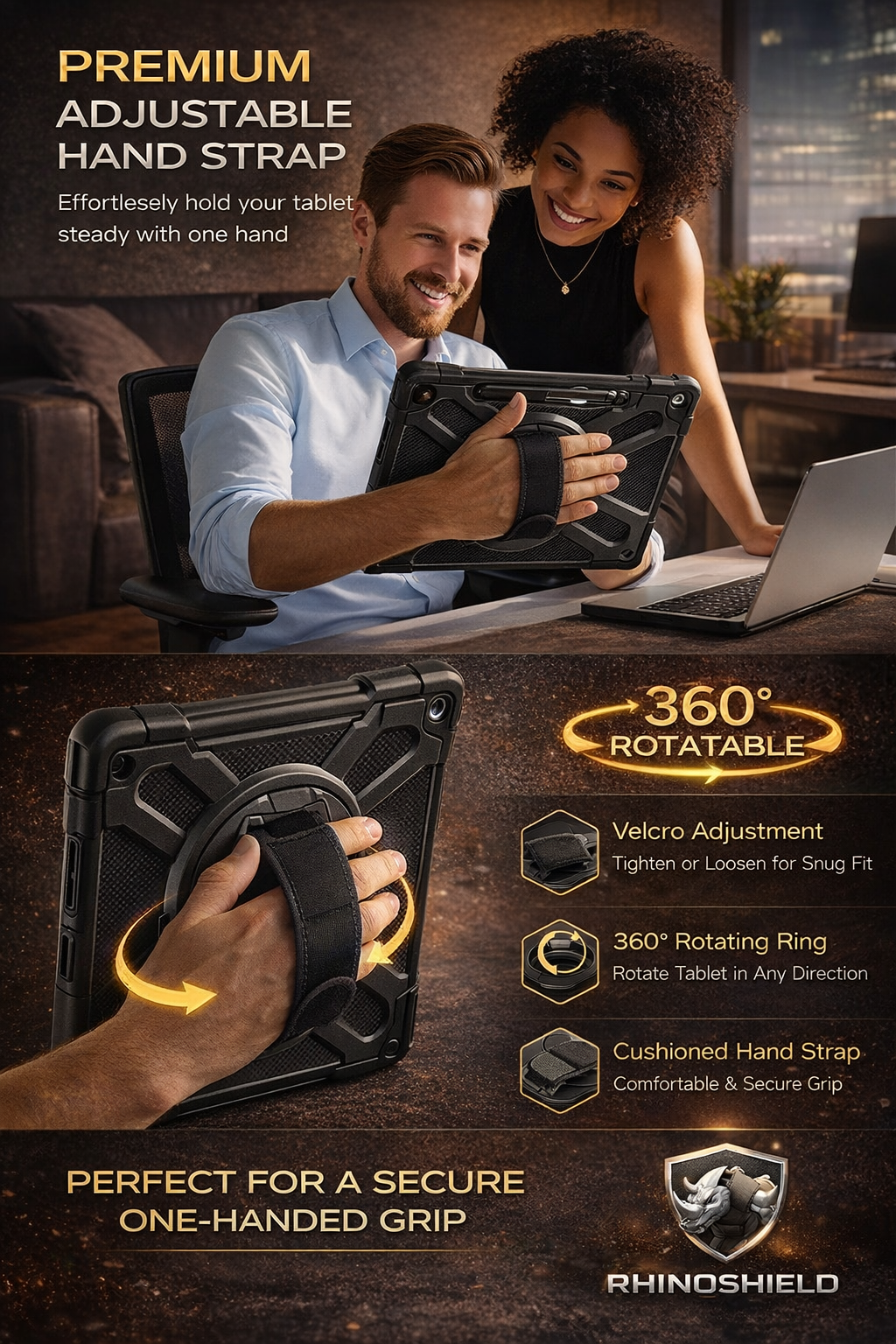 RhinoGuard Apex Rotation Case for Surface Pro 12 2025