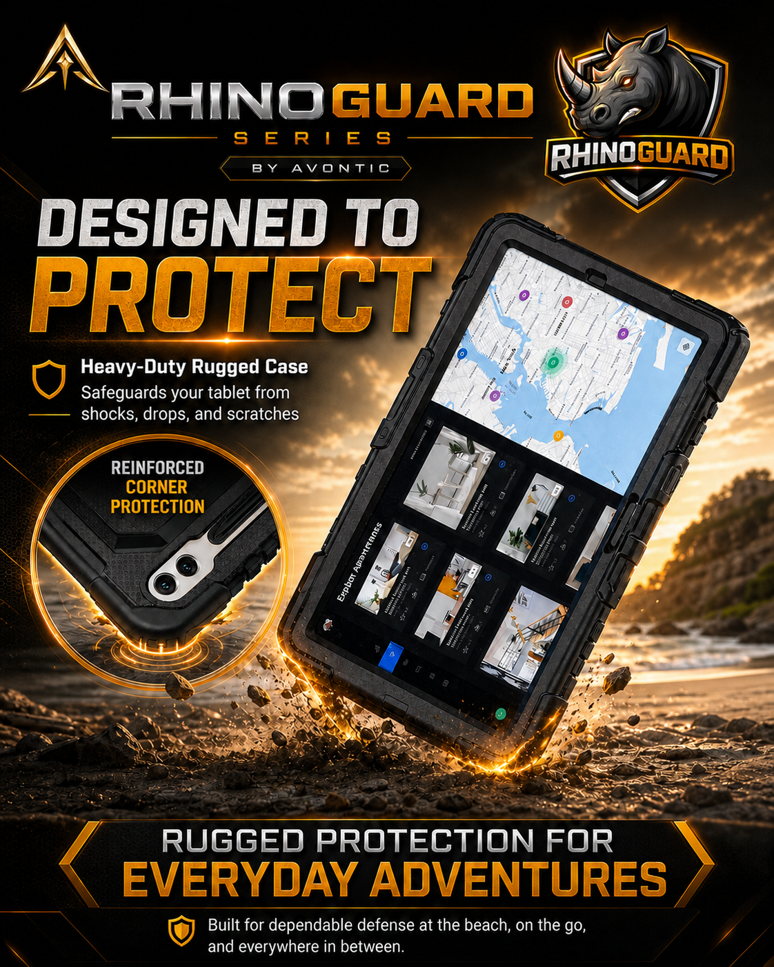RhinoGuard Atlas 360 Pro — Heavy-Duty Samsung Galaxy Tab Case — product view 4