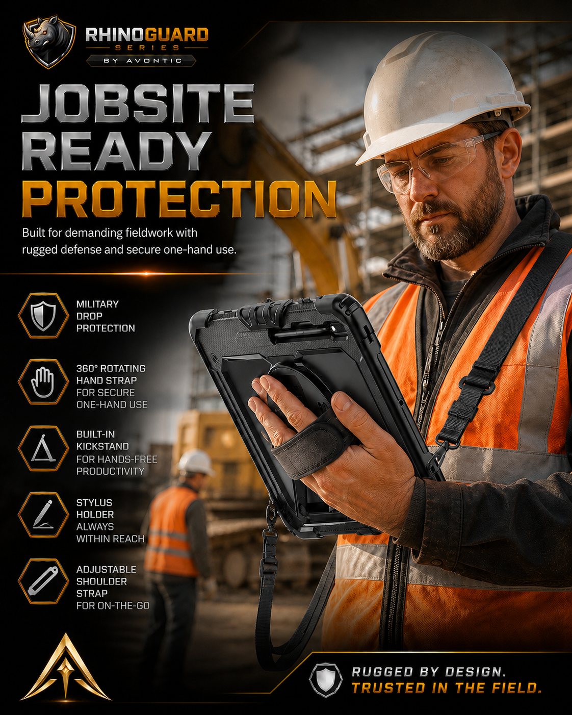 RhinoGuard Atlas 360 Pro — Heavy-Duty Samsung Galaxy Tab Case — product view 7