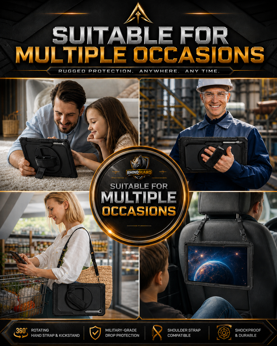 RhinoGuard Atlas 360 Pro — Heavy-Duty Samsung Galaxy Tab Case — product view 5