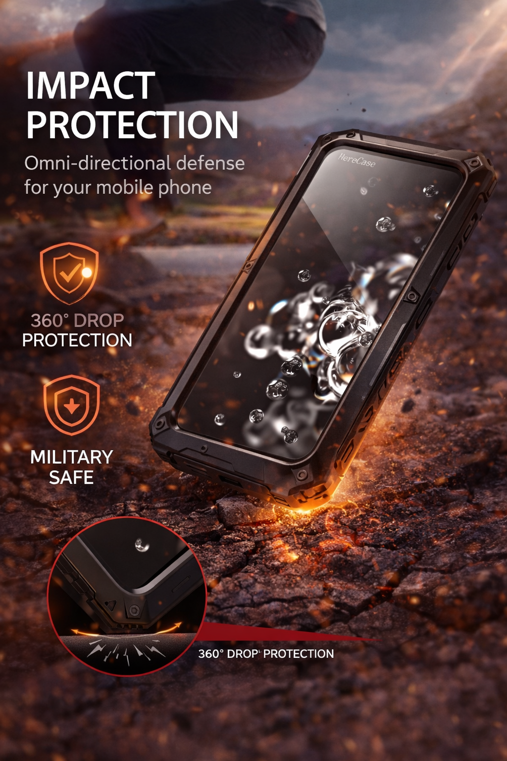 TitanShield Pro Aluminum Defender Case with Built-In Screen Guard & Kickstand – Galaxy S26 Ultra / S26 / S25 / S24 Series